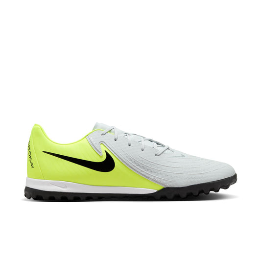 Nike Phantom GX 2 Academy TF Turf Soccer Cleats -  Metallic Silver/Black-Volt