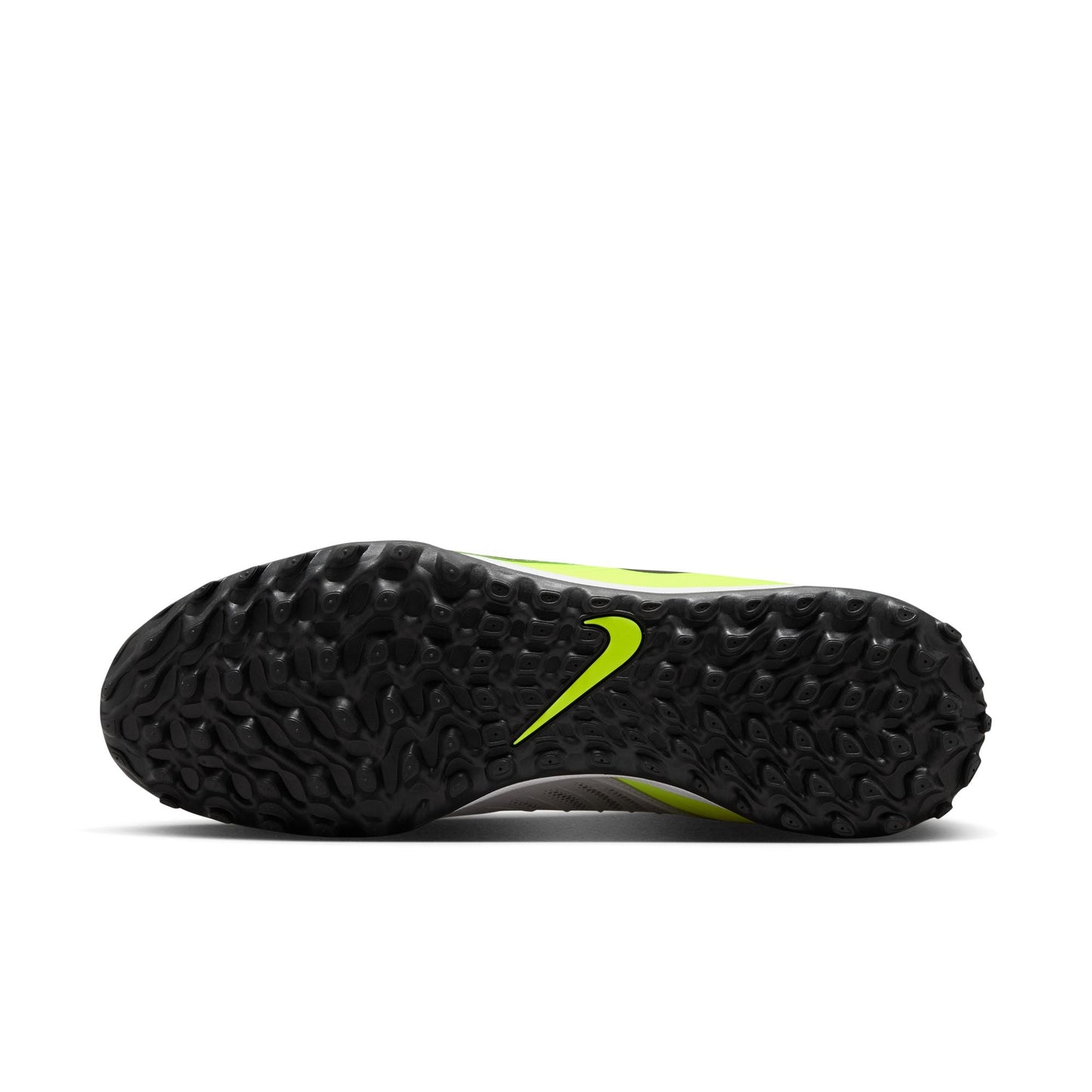 Nike Phantom GX 2 Academy TF Turf Soccer Cleats -  Metallic Silver/Black-Volt