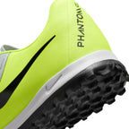 Nike Phantom GX 2 Academy TF Turf Soccer Cleats -  Metallic Silver/Black-Volt
