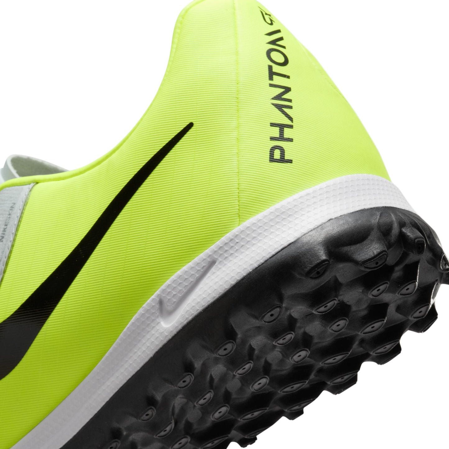 Nike Phantom GX 2 Academy TF Turf Soccer Cleats -  Metallic Silver/Black-Volt
