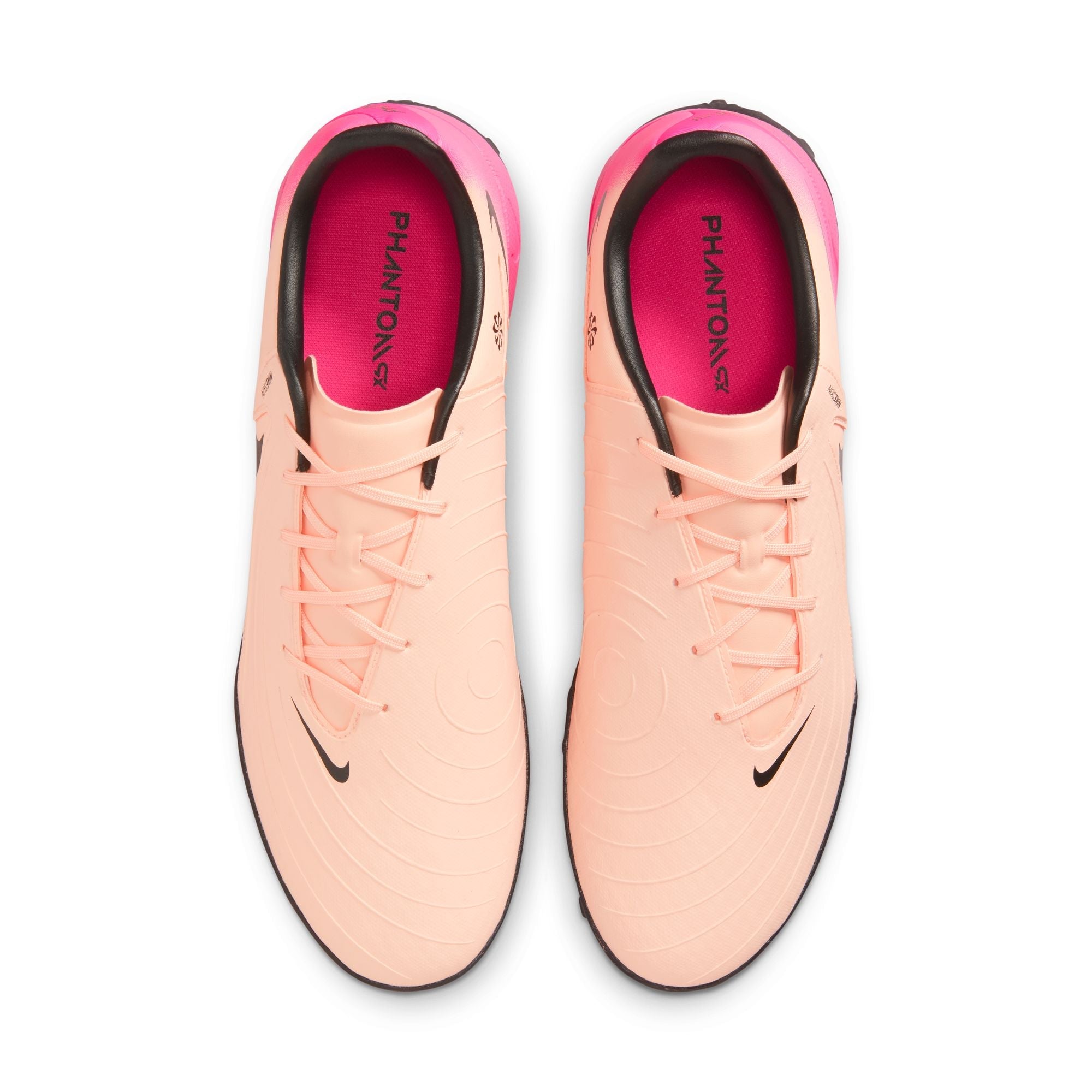 Nike Phantom GX 2 Academy TF Turf Soccer Cleats- Crimson Tint/Black/Pink Blast