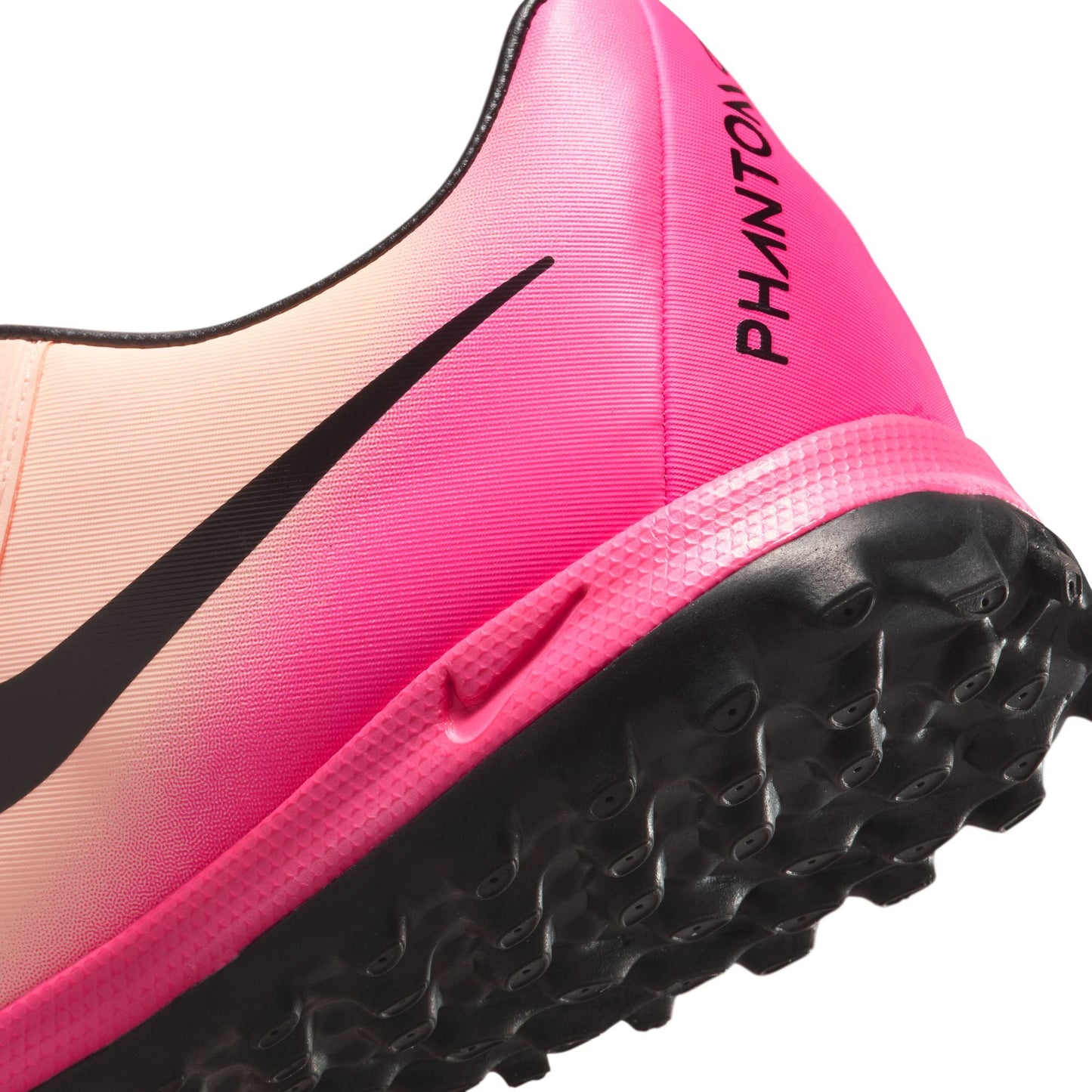 Nike Phantom GX 2 Academy TF Turf Soccer Cleats- Crimson Tint/Black/Pink Blast