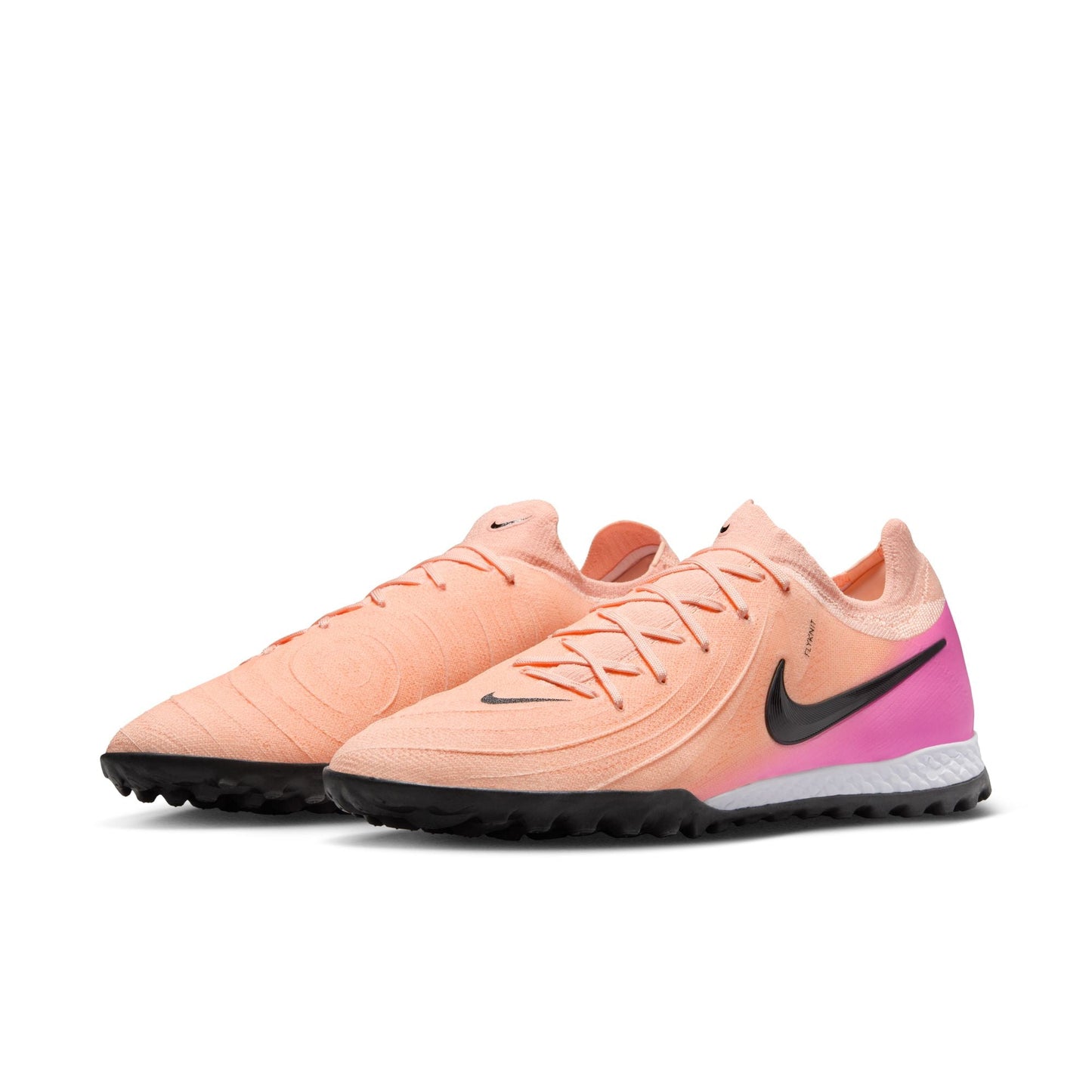 Nike Phantom GX II Pro TF Turf Soccer Cleats -Crimson Tint/Black-Pink Blast