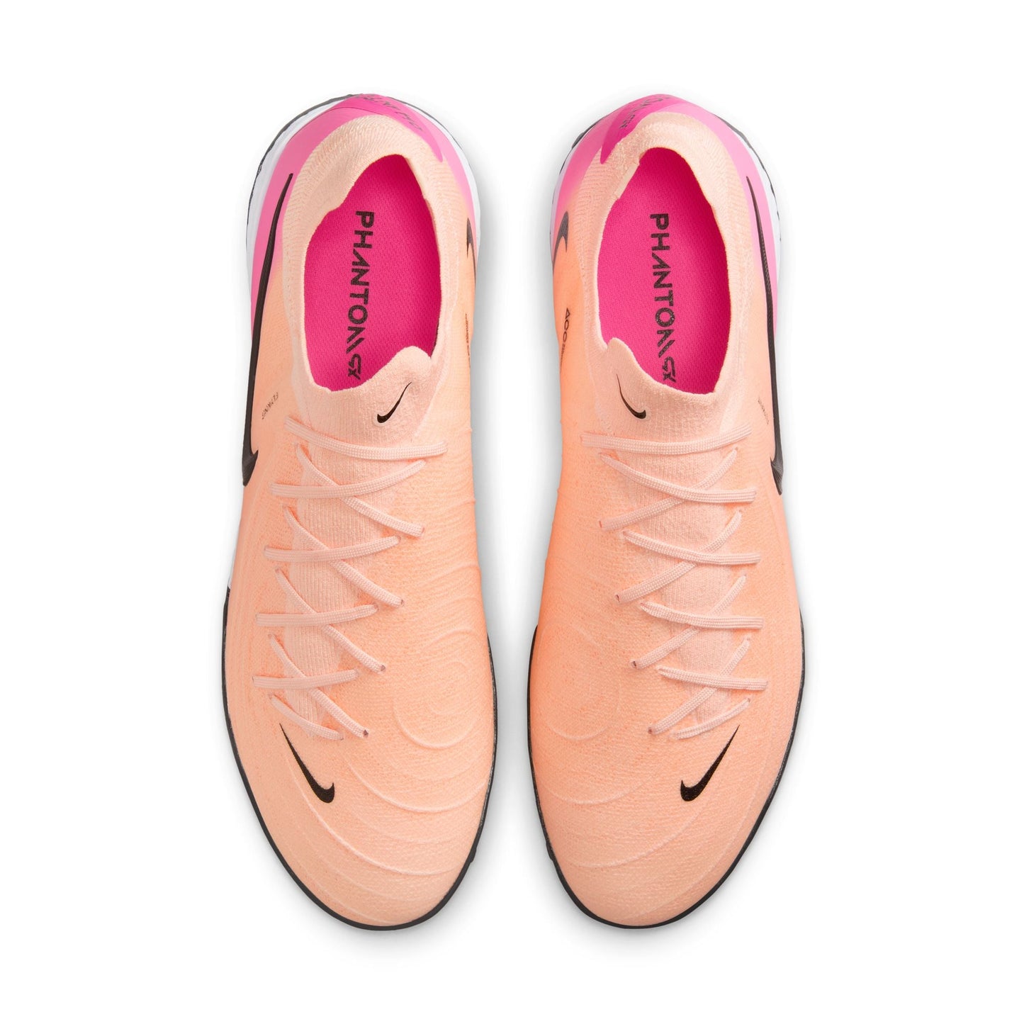 Nike Phantom GX II Pro TF Turf Soccer Cleats -Crimson Tint/Black-Pink Blast