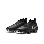 Nike Junior Phantom Luna II Academy FG/MG Soccer Cleat - Black/Black