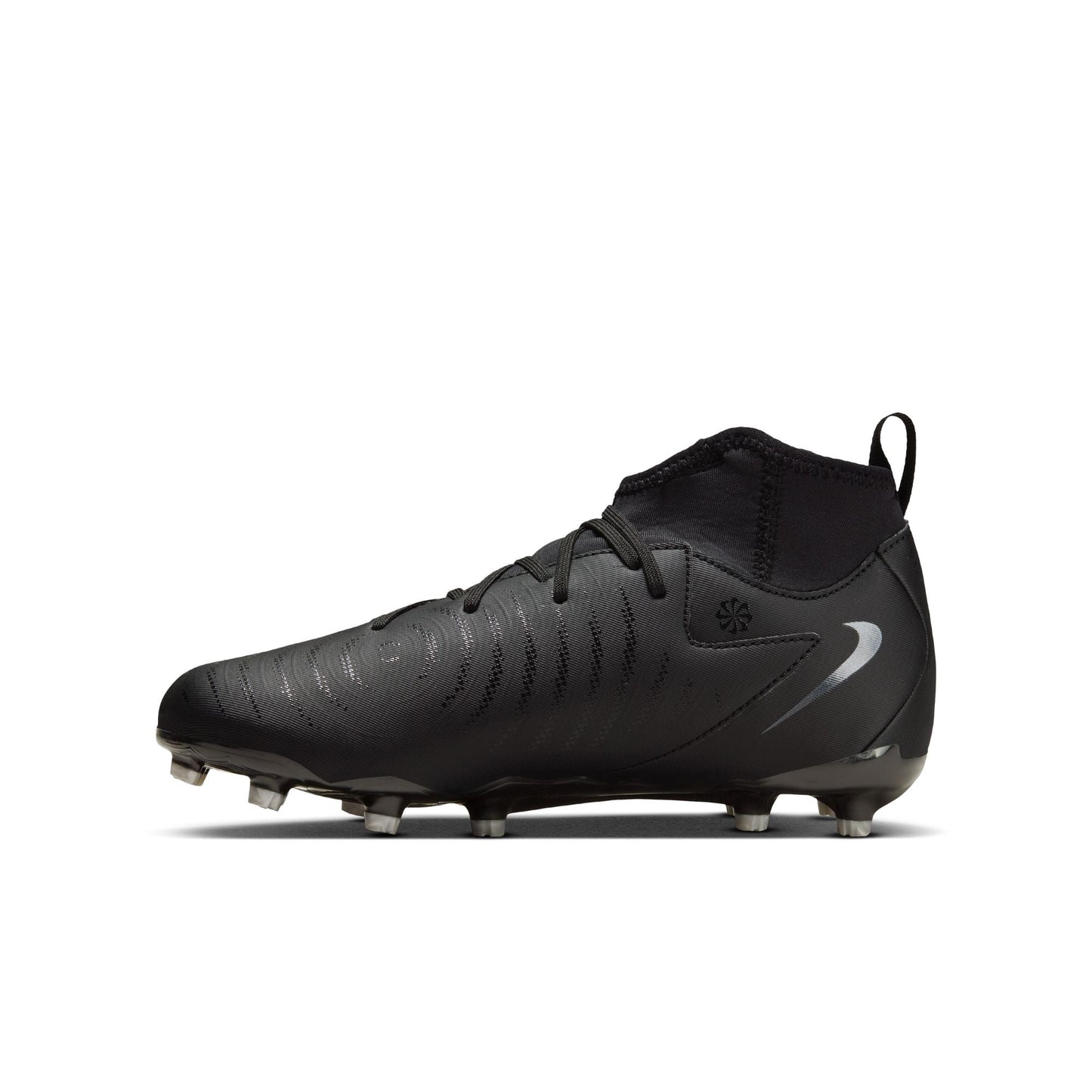 Nike Junior Phantom Luna II Academy FG/MG Soccer Cleat - Black/Black