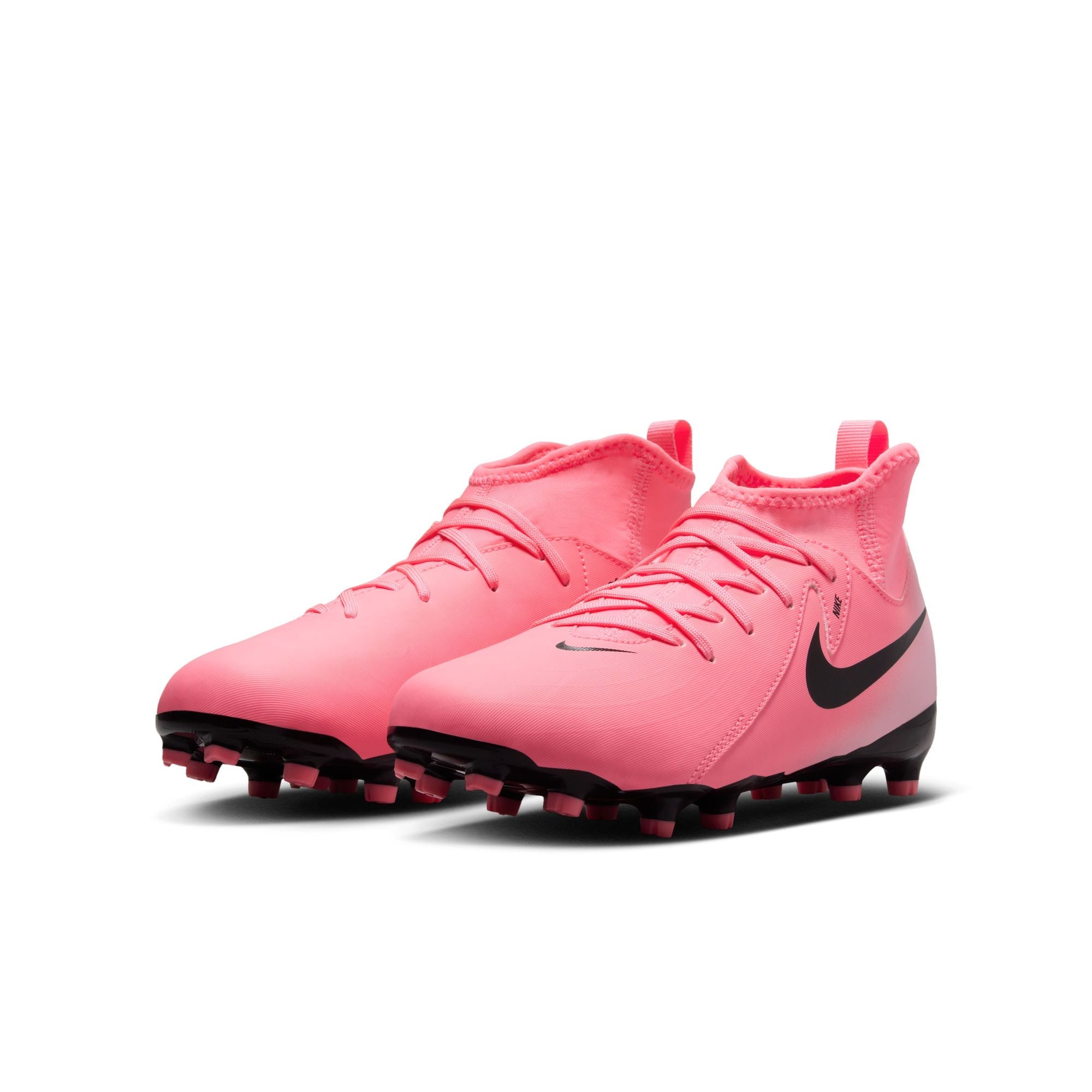 Nike Junior Phantom Luna 2 Academy FG Firm Ground Soccer Cleats- Sunset Pulse/Black