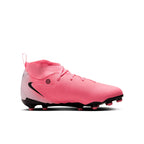 Nike Junior Phantom Luna 2 Academy FG Firm Ground Soccer Cleats- Sunset Pulse/Black