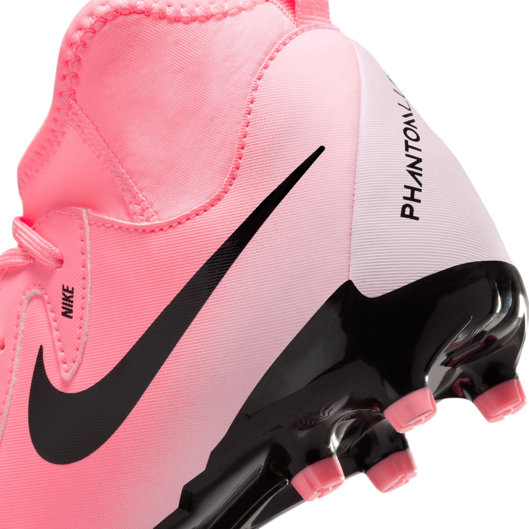 Nike Junior Phantom Luna 2 Academy FG Firm Ground Soccer Cleats- Sunset Pulse/Black