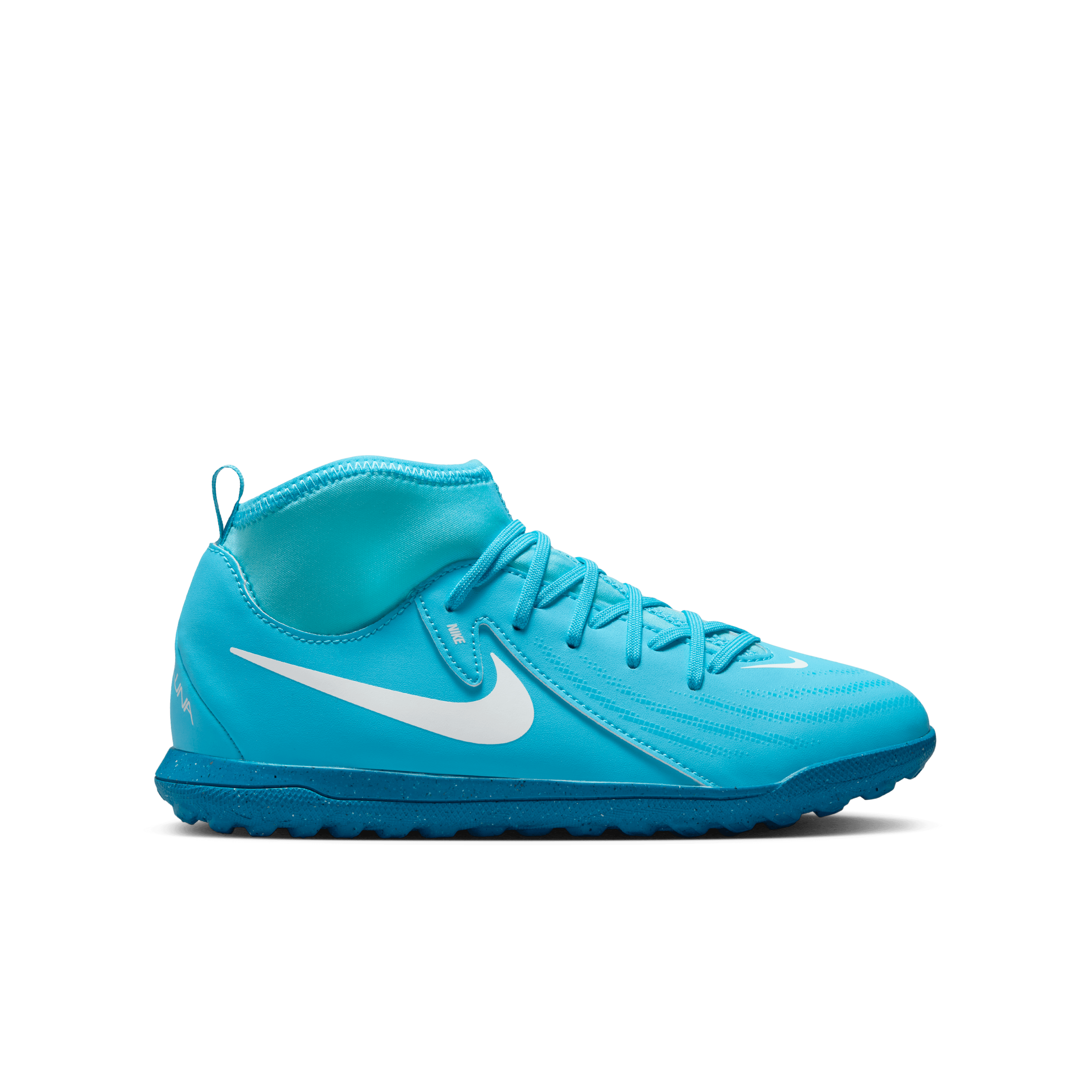 Nike Jr. Phantom Luna 2 Club TF - High-BLUE FURY/WHITE