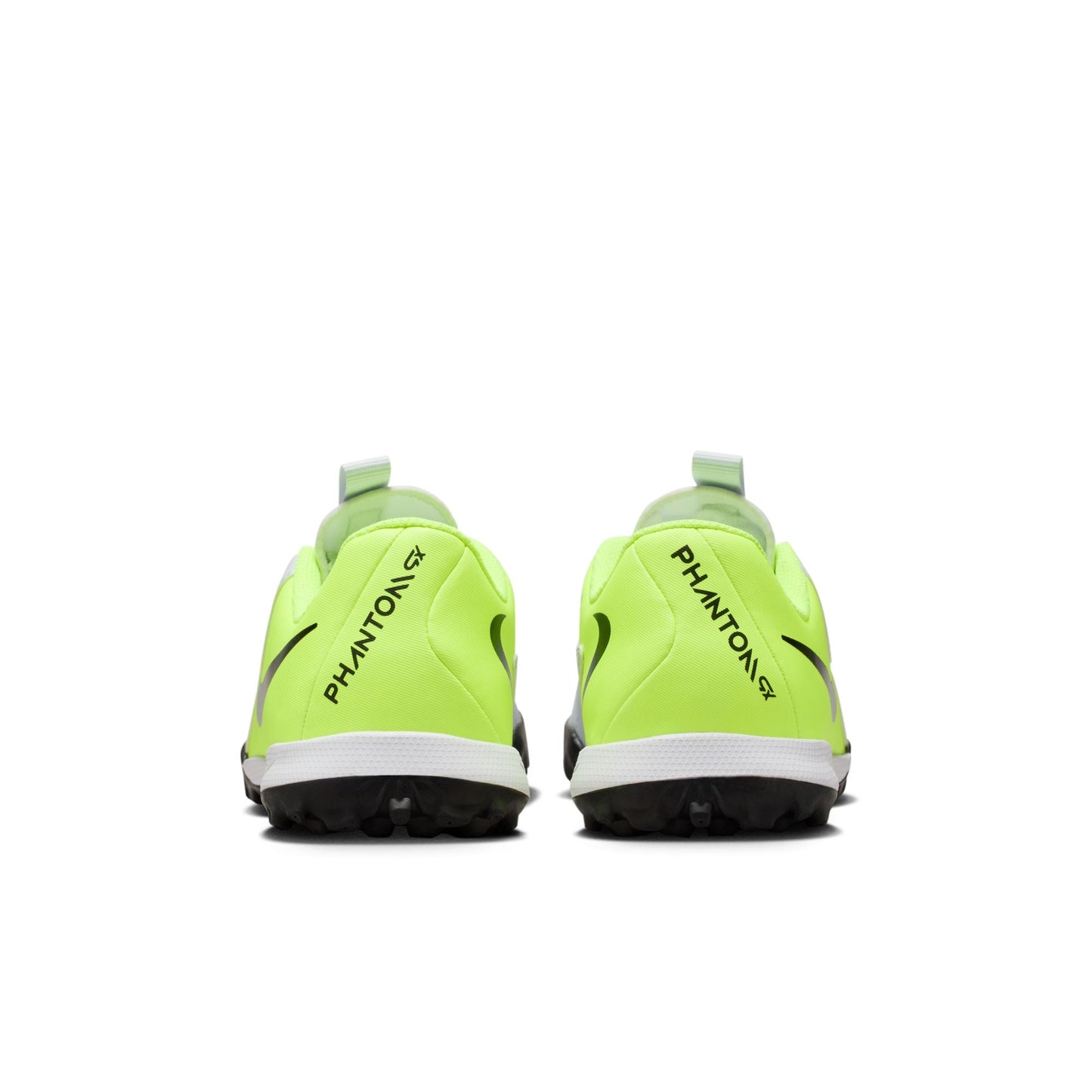 Nike Junior Phantom GX 2 Academy TF Soccer Cleats- Metallic Silver/Black-Volt