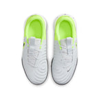 Nike Junior Phantom GX 2 Academy TF Soccer Cleats- Metallic Silver/Black-Volt