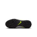 Nike Junior Phantom GX 2 Academy TF Soccer Cleats- Metallic Silver/Black-Volt