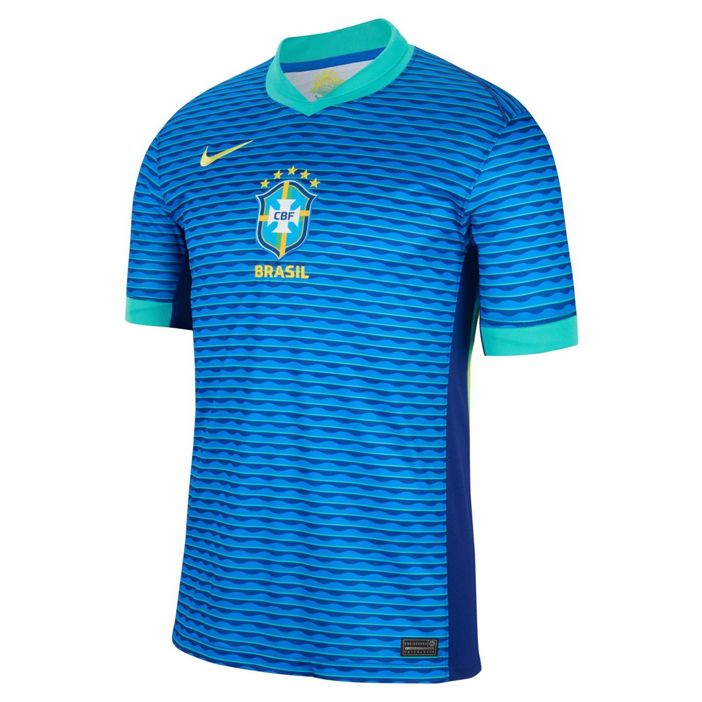 Brazil 2024 Stadium Away Licensed Jerseys Nike Blue S 