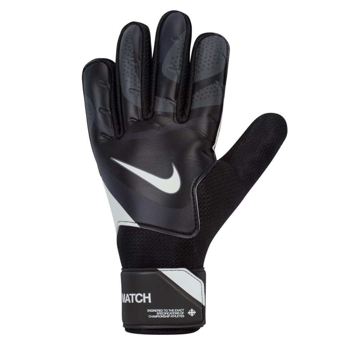 Nike Match Soccer Goalkeeper Gloves Goalie Gloves Nike Black / White 6 