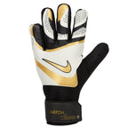 Nike Match Jr. Goalkeeper Gloves Goalie Gloves Nike White / Gold 3 