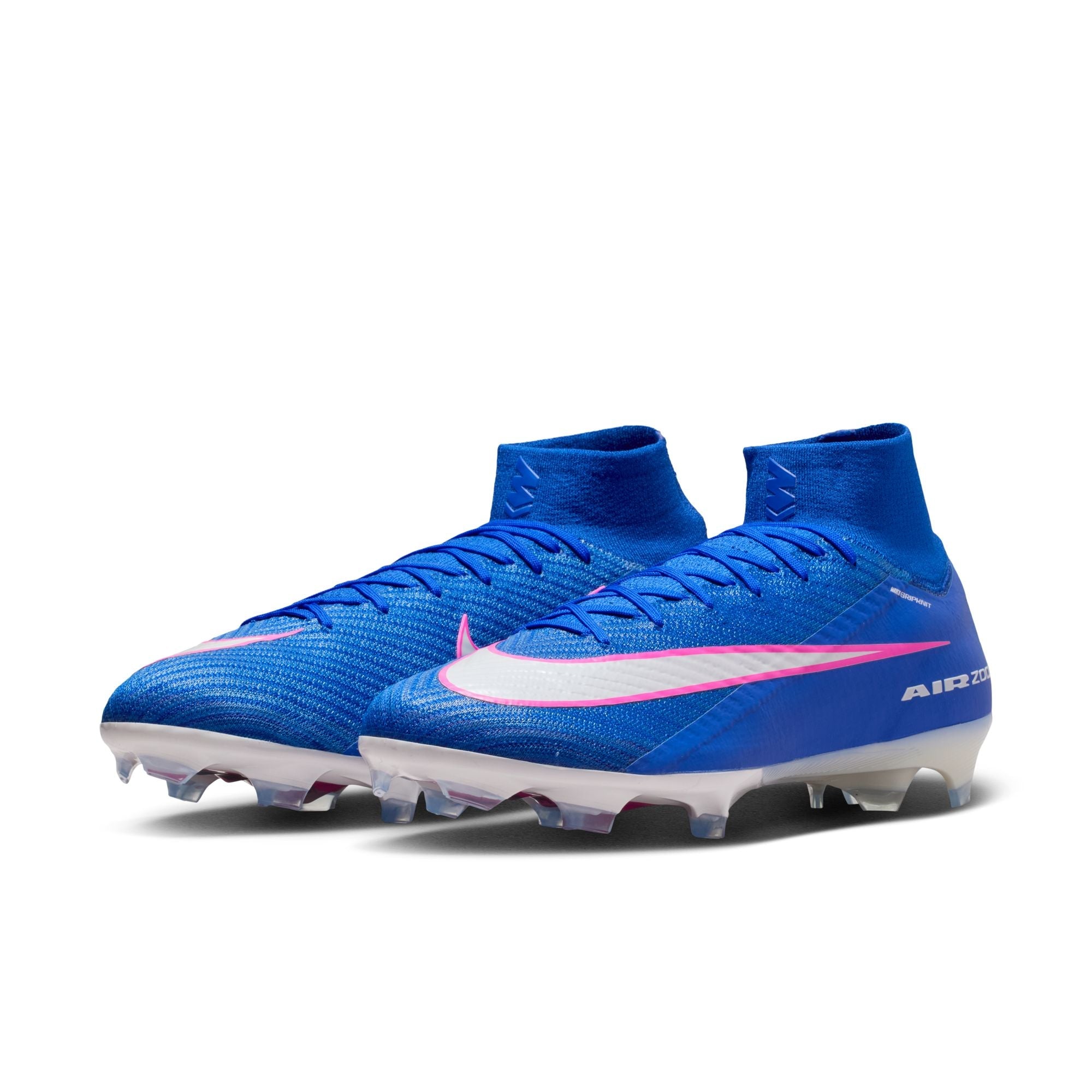 Nike Air Zoom Mercurial Superfly 10 Elite FG Firm Ground Soccer Cleats-Racer Blue/White