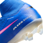 Nike Air Zoom Mercurial Superfly 10 Elite FG Firm Ground Soccer Cleats-Racer Blue/White