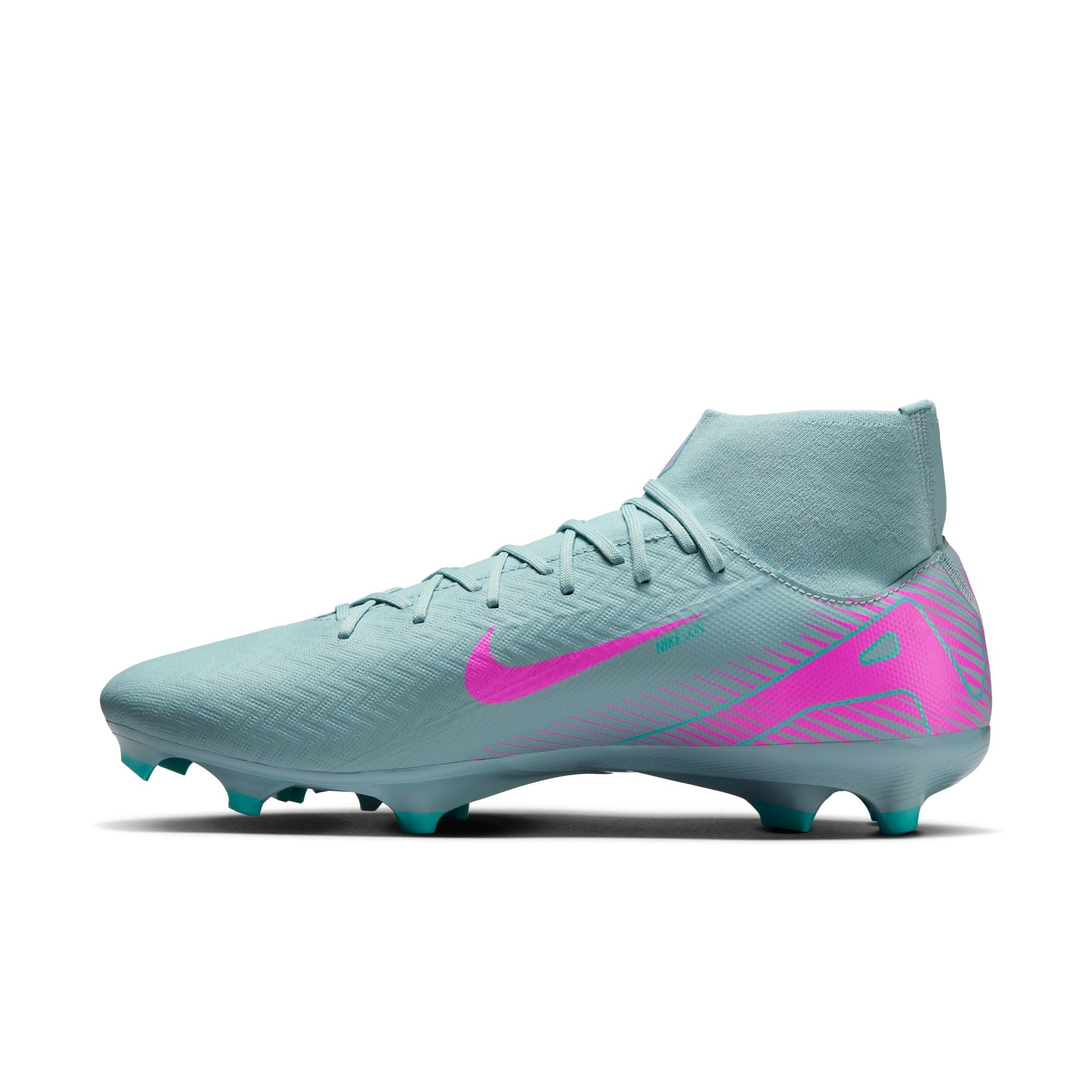 Nike Air Zoom Mercurial Superfly 10 Academy FG Firm Ground Soccer Cleats -  Ocean Cube/Pink Blast
