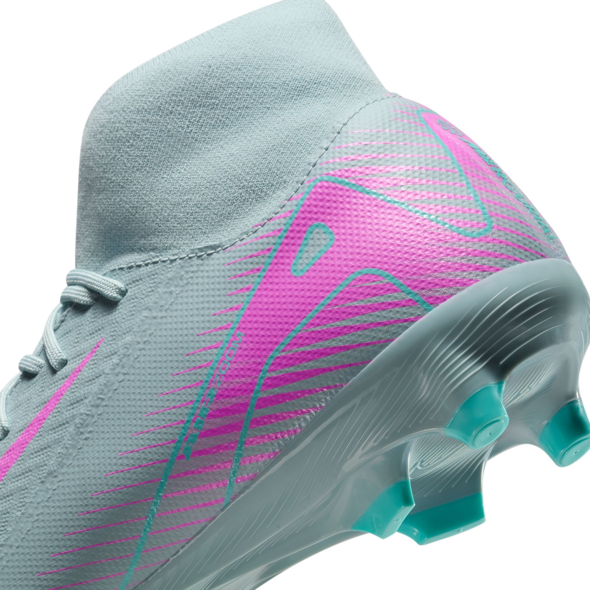Nike Air Zoom Mercurial Superfly 10 Academy FG Firm Ground Soccer Cleats -  Ocean Cube/Pink Blast