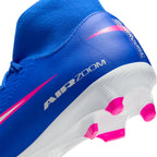 Nike Air Zoom Mercurial Superfly 10 Academy FG Firm Ground Soccer Cleats -Racer Blue/White