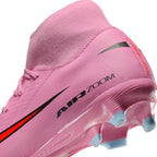 Nike Air Zoom Mercurial Superfly 10 Academy FG Firm Ground Soccer Cleats -Magic Flamingo/Black/ Total Crimson