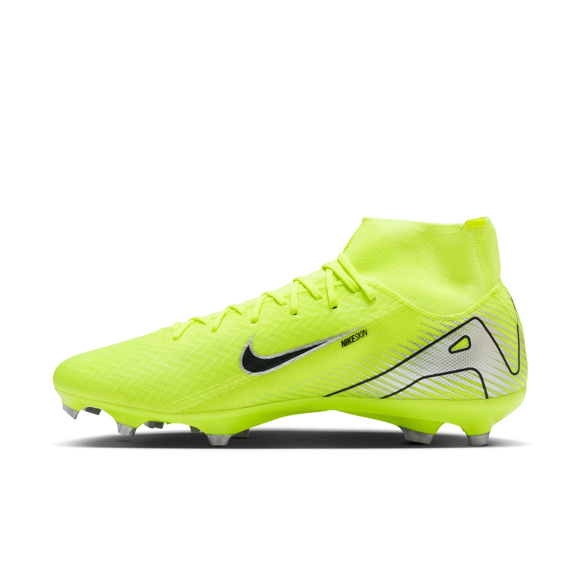 Nike Air Zoom Mercurial Superfly 10 Academy FG Firm Ground Soccer Cleats - Volt/Black