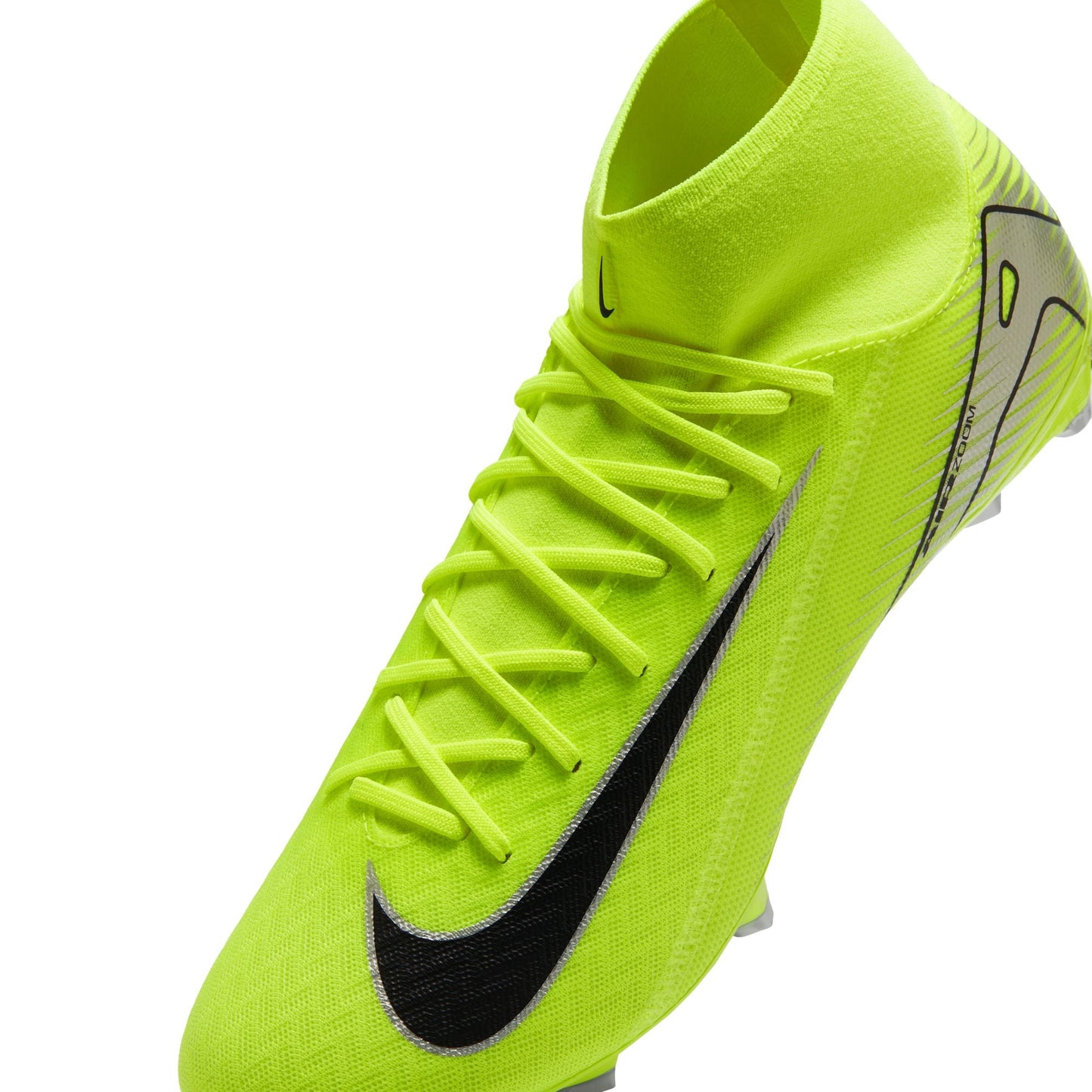 Nike Air Zoom Mercurial Superfly 10 Academy FG Firm Ground Soccer Cleats - Volt/Black