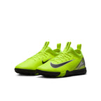 Nike Junior Zoom Mercurial Vapor 10 Academy TF Turf Soccer Cleats - Volt/Black