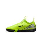 Nike Junior Zoom Mercurial Vapor 10 Academy TF Turf Soccer Cleats - Volt/Black