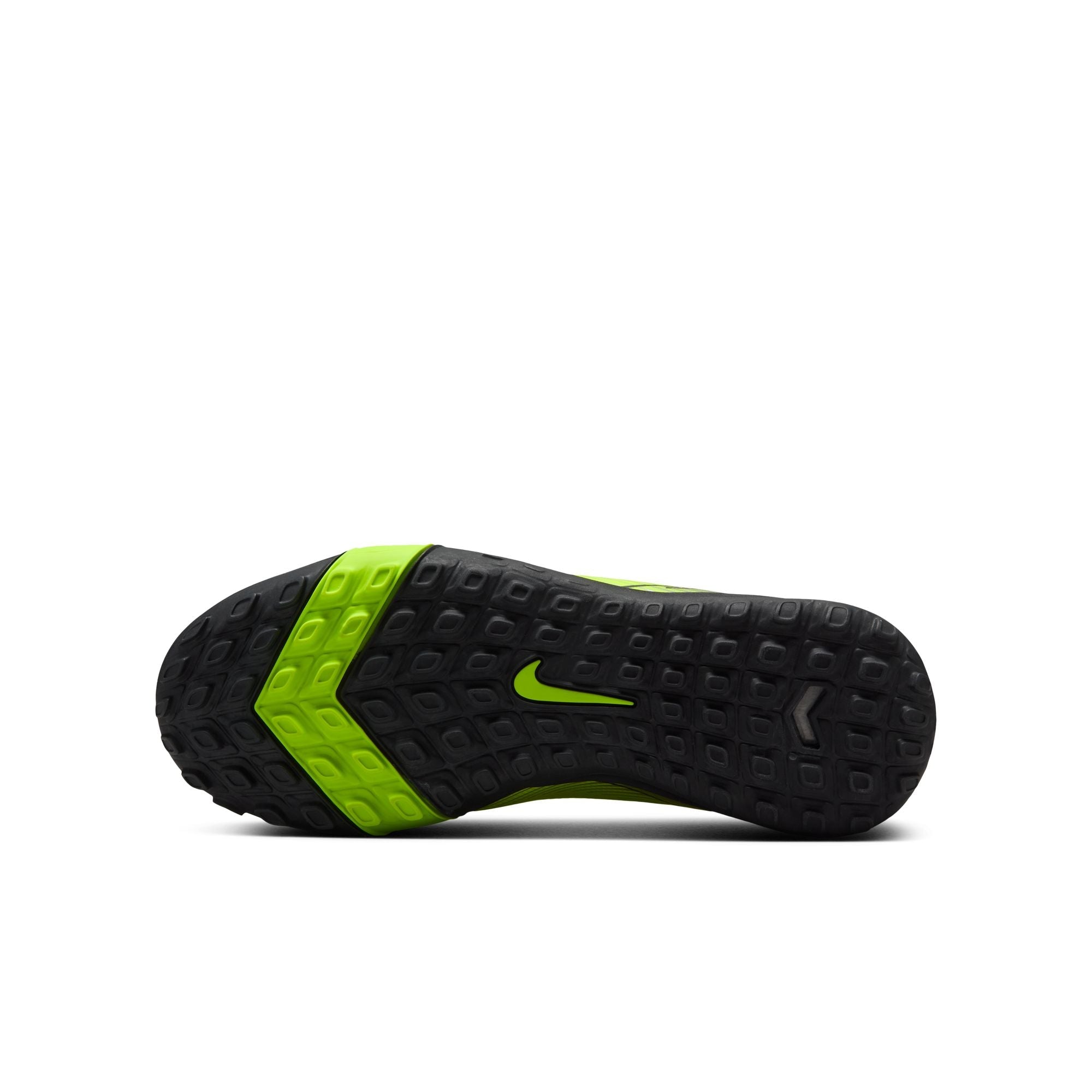 Nike Junior Zoom Mercurial Vapor 10 Academy TF Turf Soccer Cleats - Volt/Black