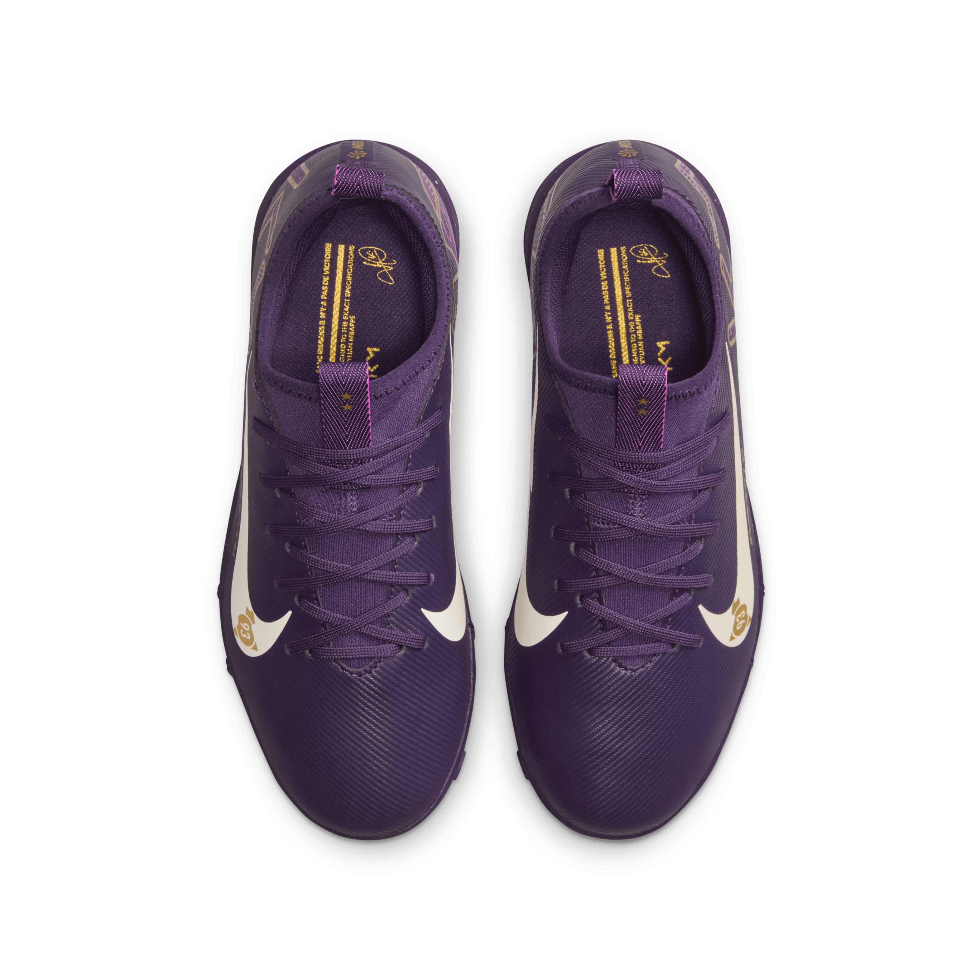 Nike Jr. Mercurial Vapor 16 Academy TF "Kylian Mbappé"- PURPLE/PALE IVORY
