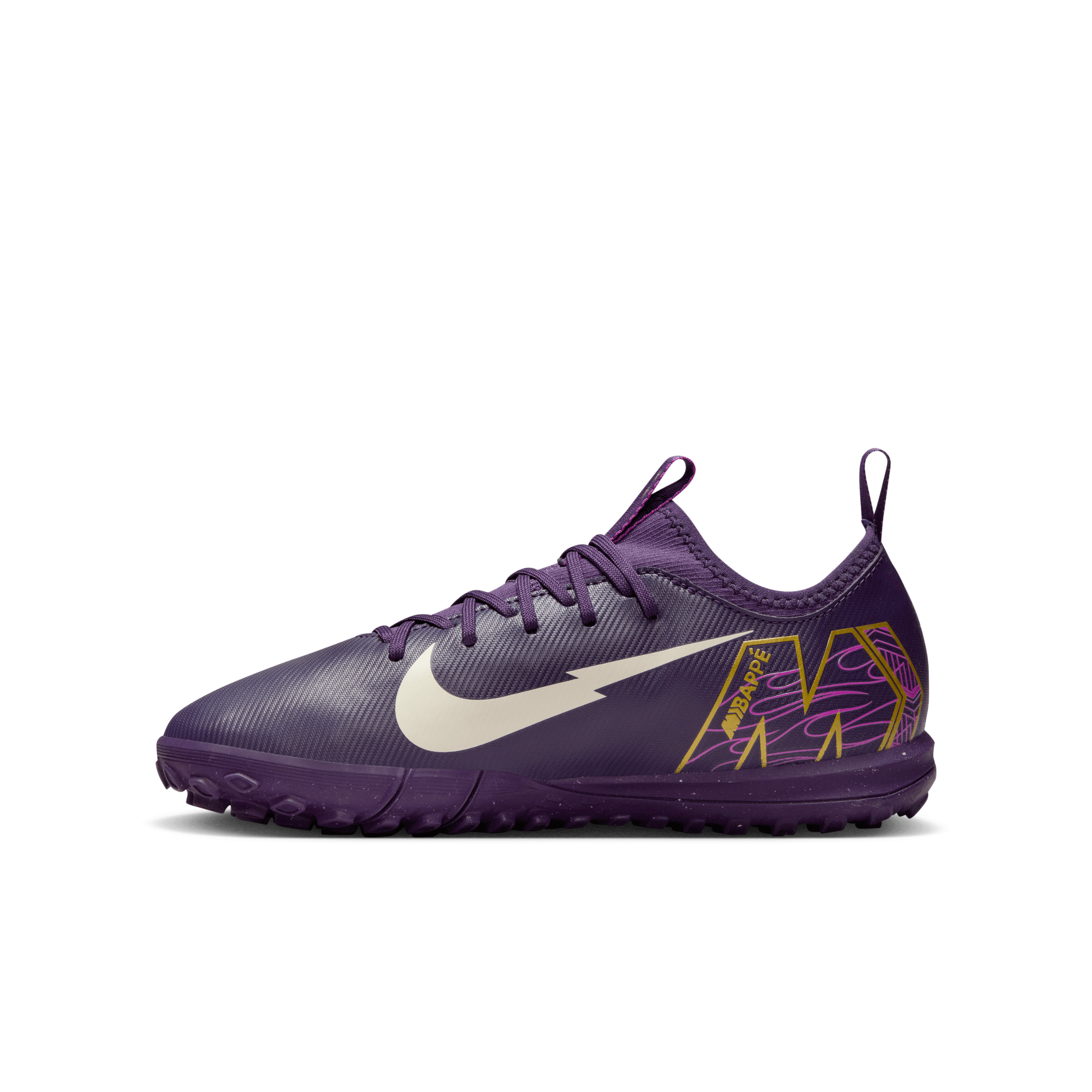 Nike Jr. Mercurial Vapor 16 Academy TF "Kylian Mbappé"- PURPLE/PALE IVORY