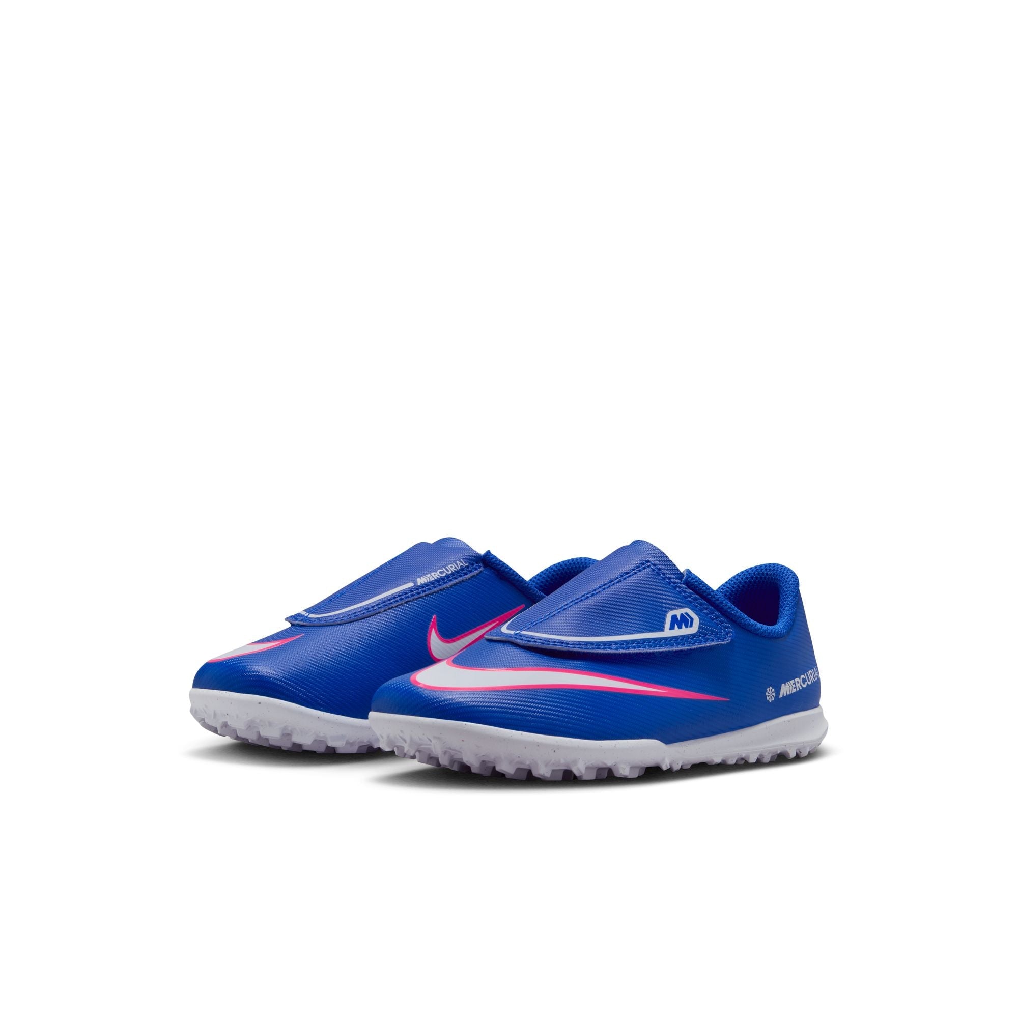 Nike Junior Mercurial Vapor 16 Club TF Turf Soccer Cleats-  Racer Blue/White