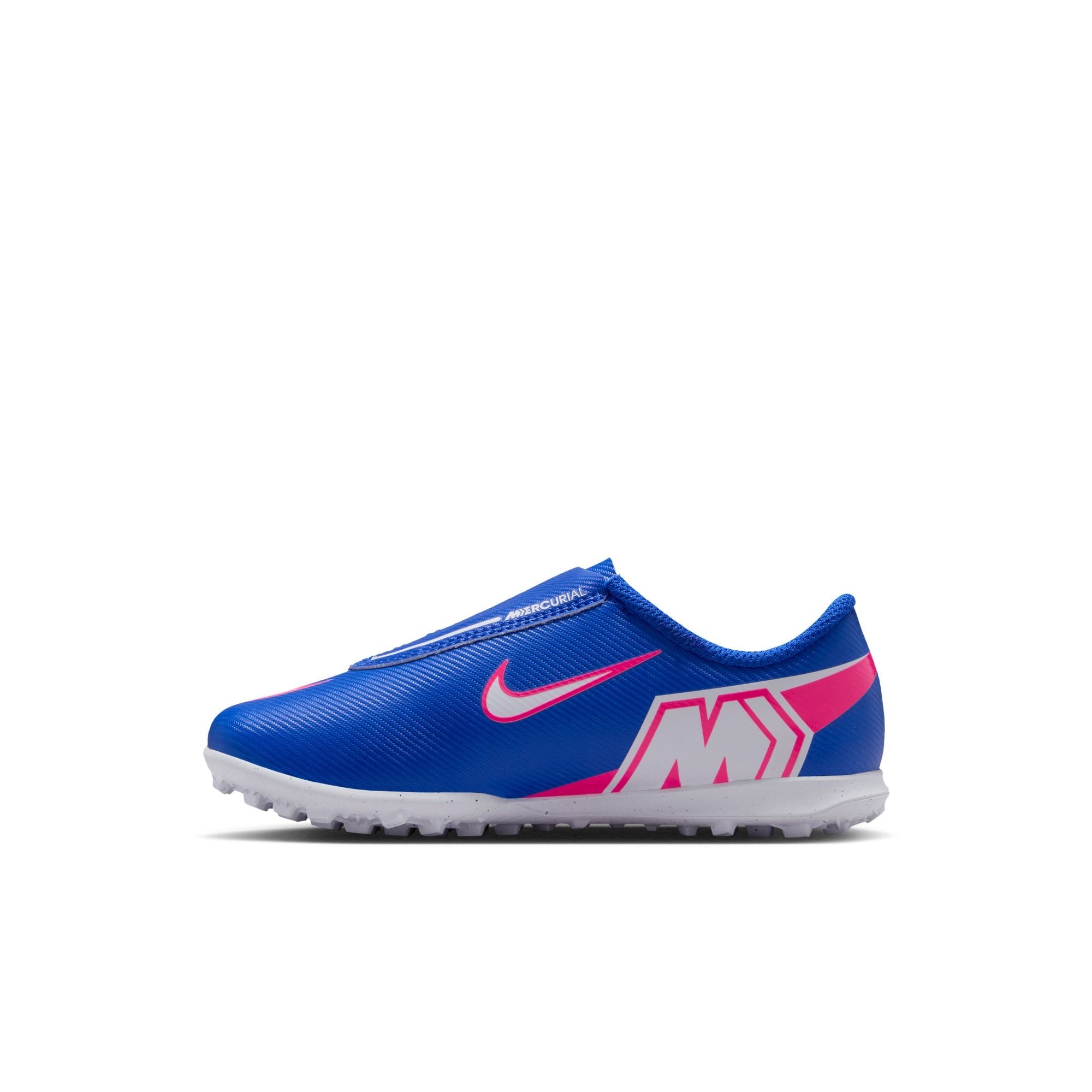 Nike Junior Mercurial Vapor 16 Club TF Turf Soccer Cleats-  Racer Blue/White
