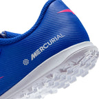 Nike Junior Mercurial Vapor 16 Club TF Turf Soccer Cleats-  Racer Blue/White