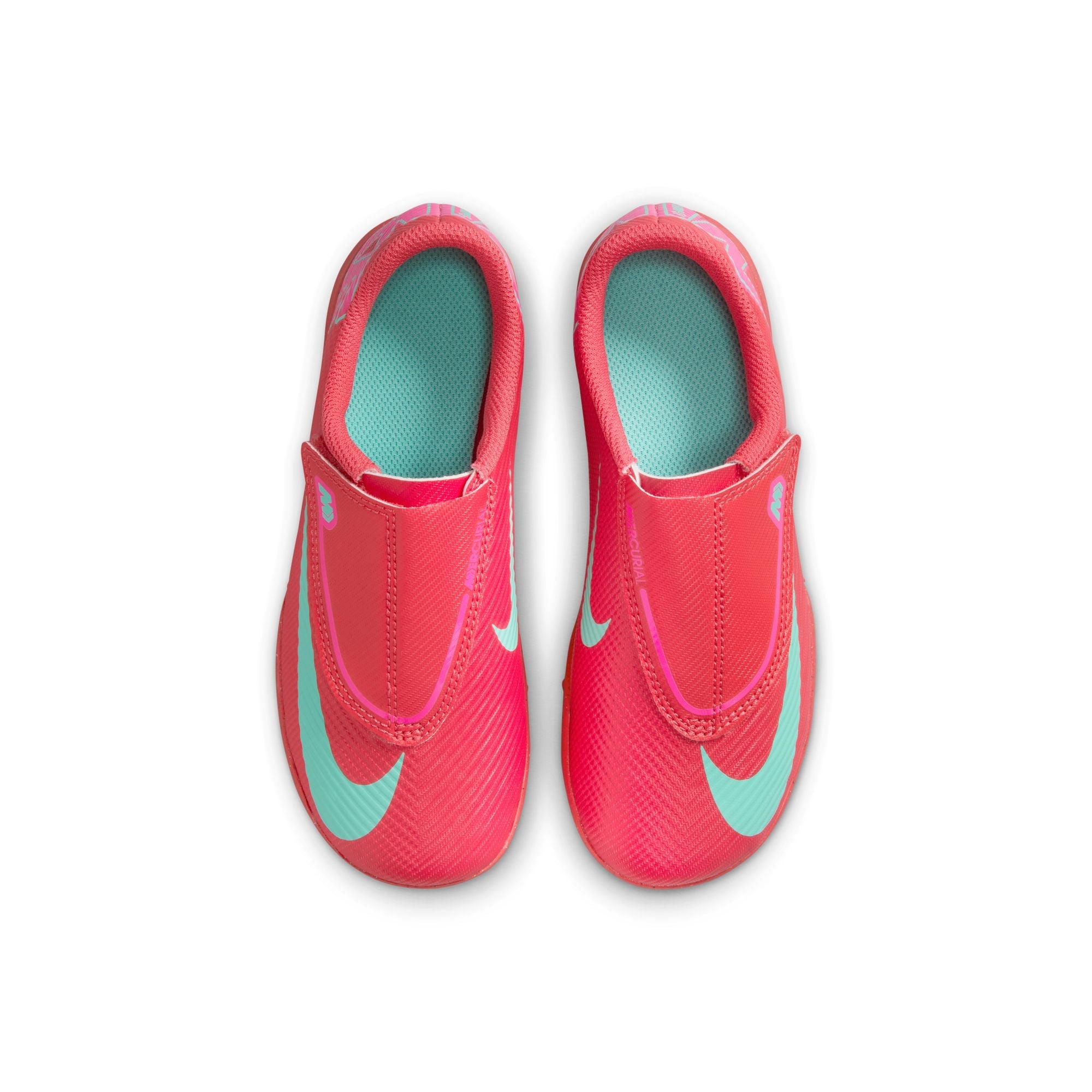 Nike Junior Mercurial Vapor 16 Club TF Turf Soccer Cleats-  Ember Glow/ Aurora Green