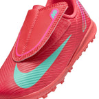 Nike Junior Mercurial Vapor 16 Club TF Turf Soccer Cleats-  Ember Glow/ Aurora Green