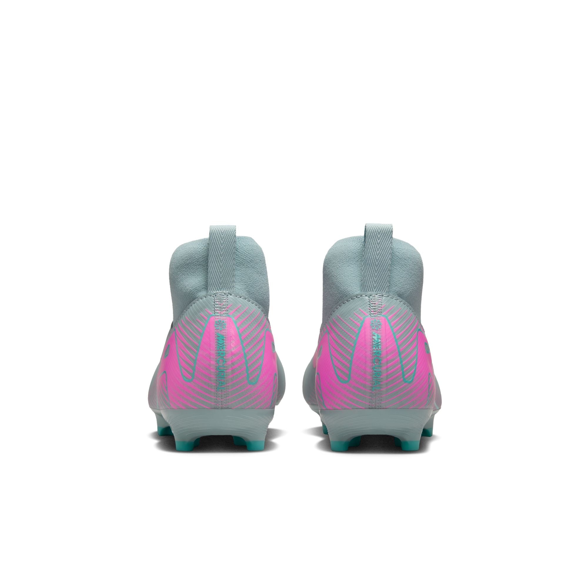 Nike Junior Zoom Mercurial Superfly 10 Academy FG Firm Ground Soccer Cleats- Ocean Cube/Pink Blast