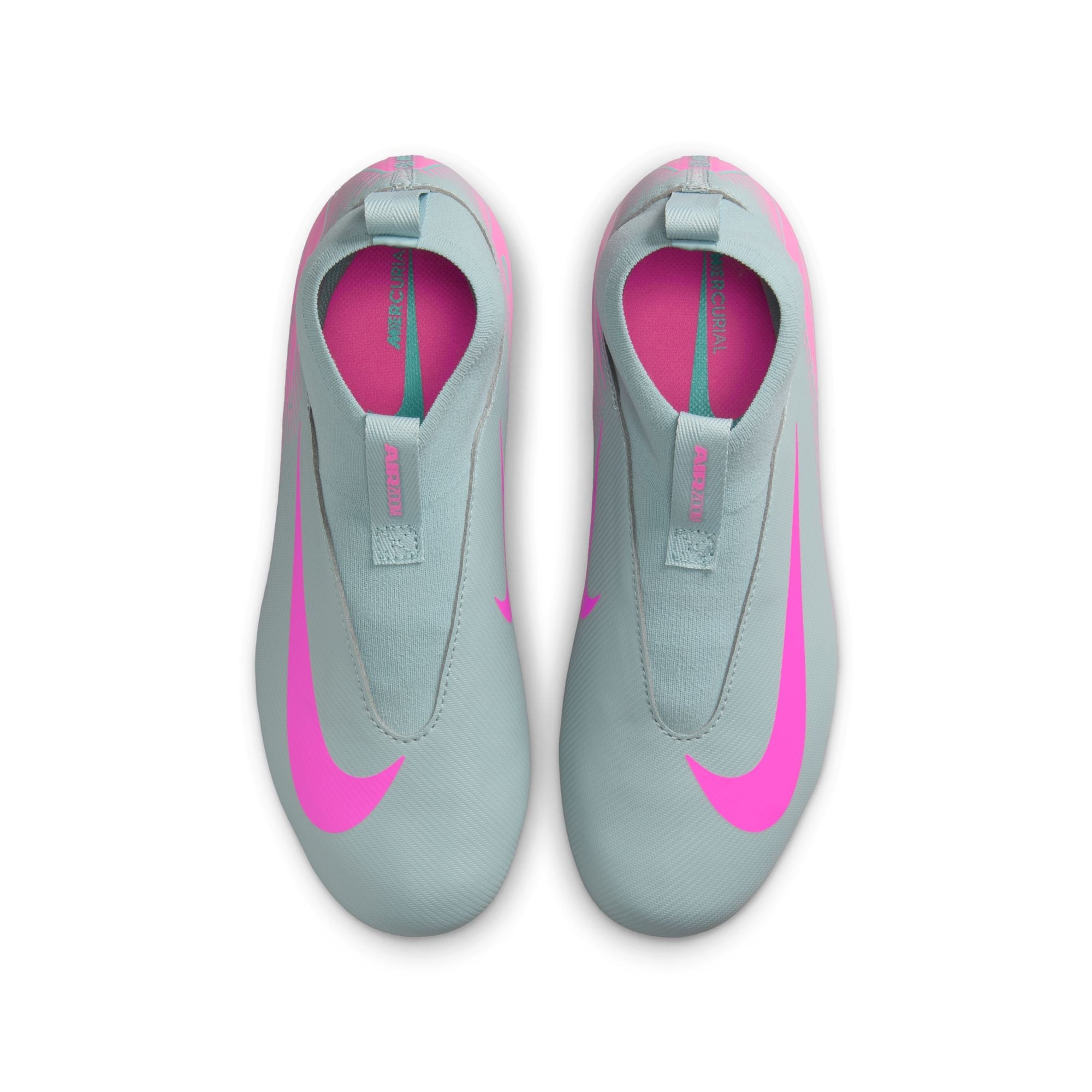 Nike Junior Zoom Mercurial Superfly 10 Academy FG Firm Ground Soccer Cleats- Ocean Cube/Pink Blast