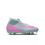 Nike Junior Zoom Mercurial Superfly 10 Academy FG Firm Ground Soccer Cleats- Ocean Cube/Pink Blast