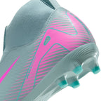 Nike Junior Zoom Mercurial Superfly 10 Academy FG Firm Ground Soccer Cleats- Ocean Cube/Pink Blast