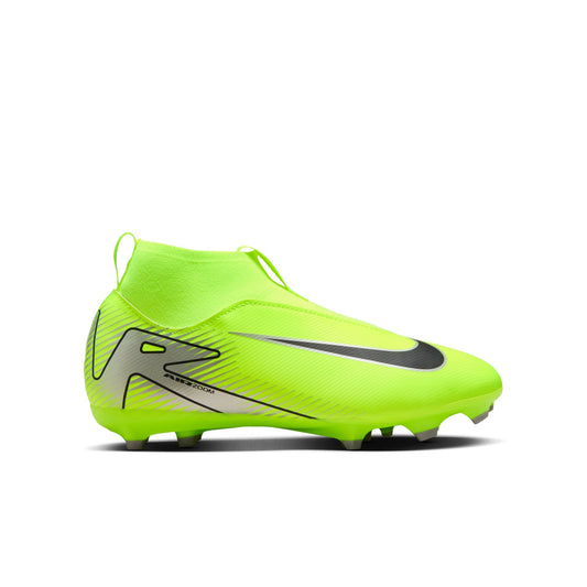 Nike Junior Zoom Mercurial Superfly 10 Academy FG Firm Ground Soccer Cleats - Volt/Black