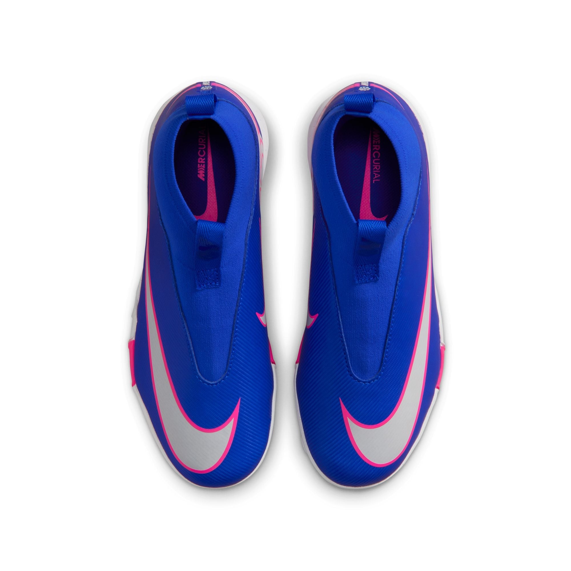 Nike Junior Zoom Mercurial Superfly 10 Academy TF Turf Soccer Cleats- Racer Blue/White