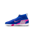 Nike Junior Zoom Mercurial Superfly 10 Academy TF Turf Soccer Cleats- Racer Blue/White