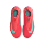 Nike Junior Zoom Mercurial Superfly 10 Academy TF Turf Soccer Cleats-Ember Glow/Aurora Green