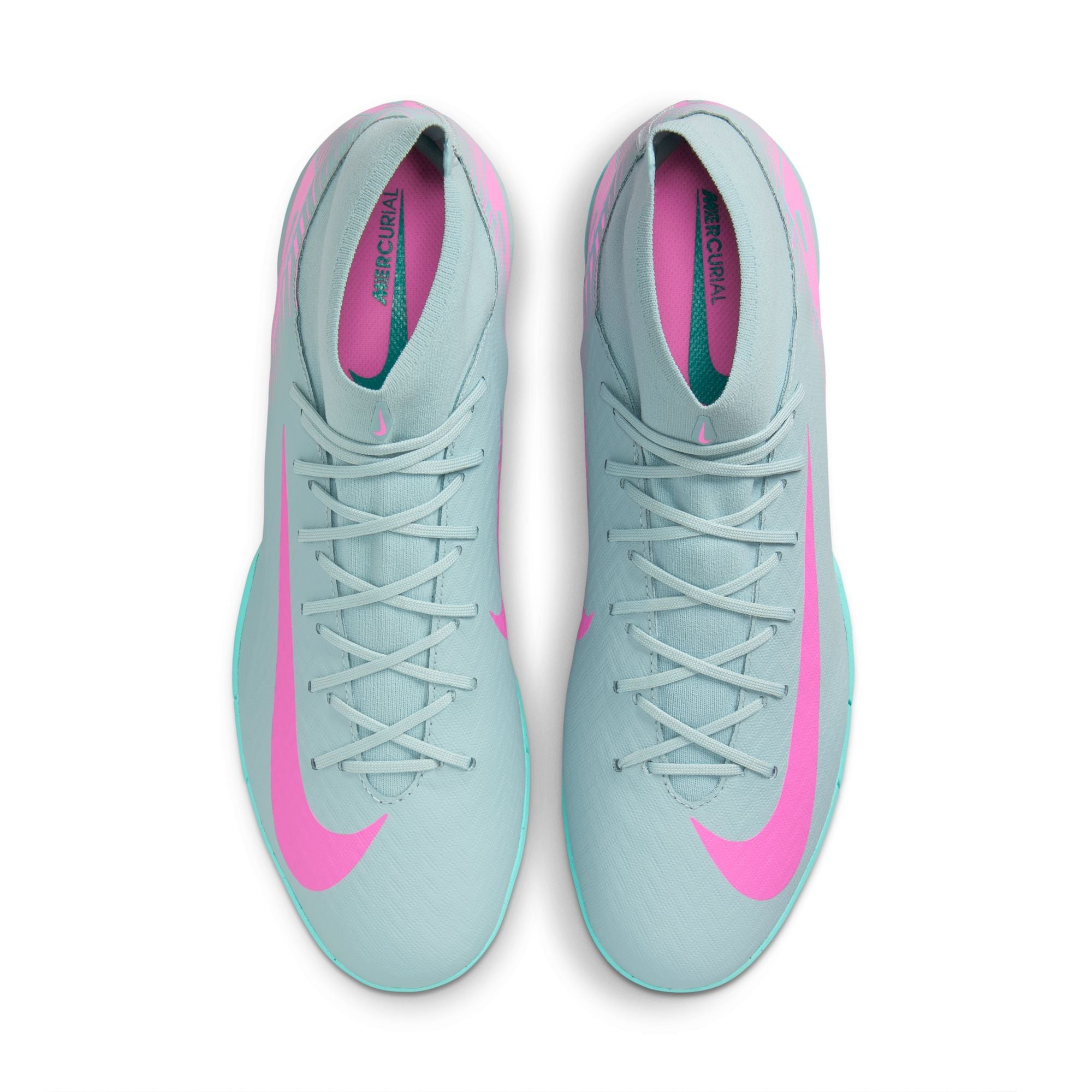 Nike Mercurial Superfly 10 Academy IC Indoor Soccer Shoes- Ocean Cube/Pink Blast