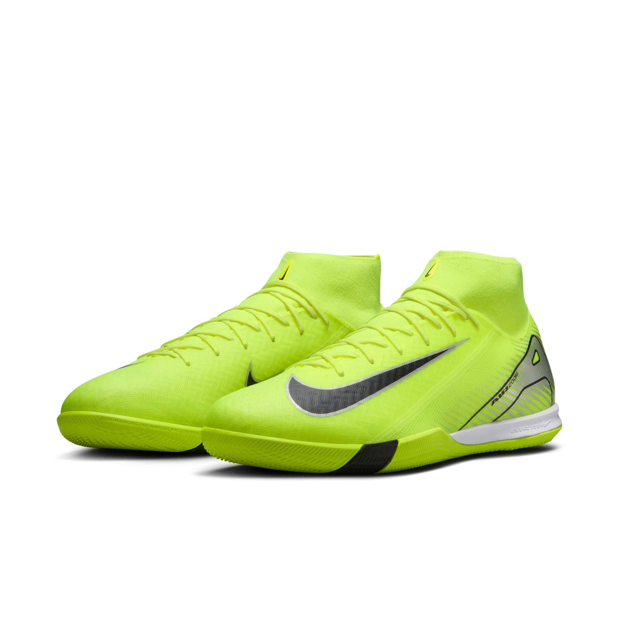 Nike Mercurial Superfly 10 Academy IC Indoor Soccer Shoes- Volt/ Black