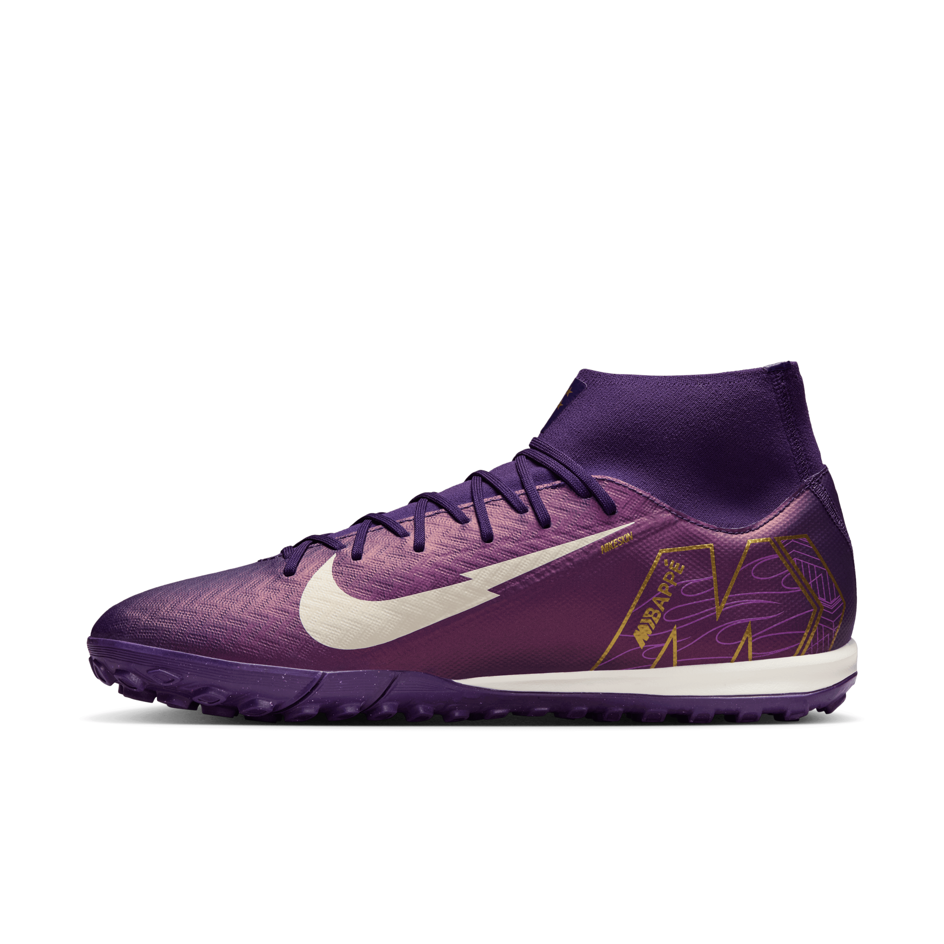 Nike Mercurial Superfly 10 Academy "Kylian Mbappé" TF - Grand Purple/Pale Ivory