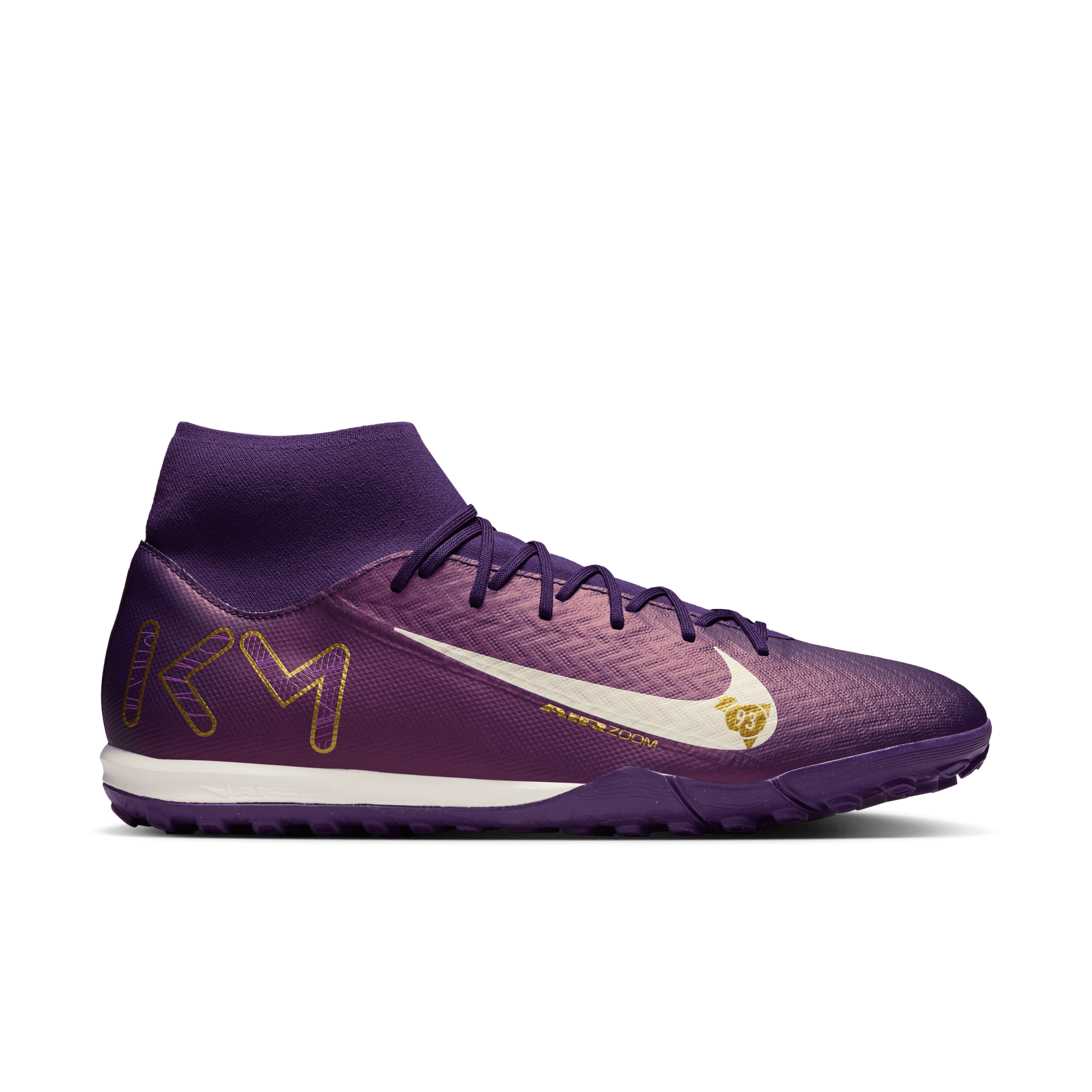 Nike Mercurial Superfly 10 Academy "Kylian Mbappé" TF - Grand Purple/Pale Ivory